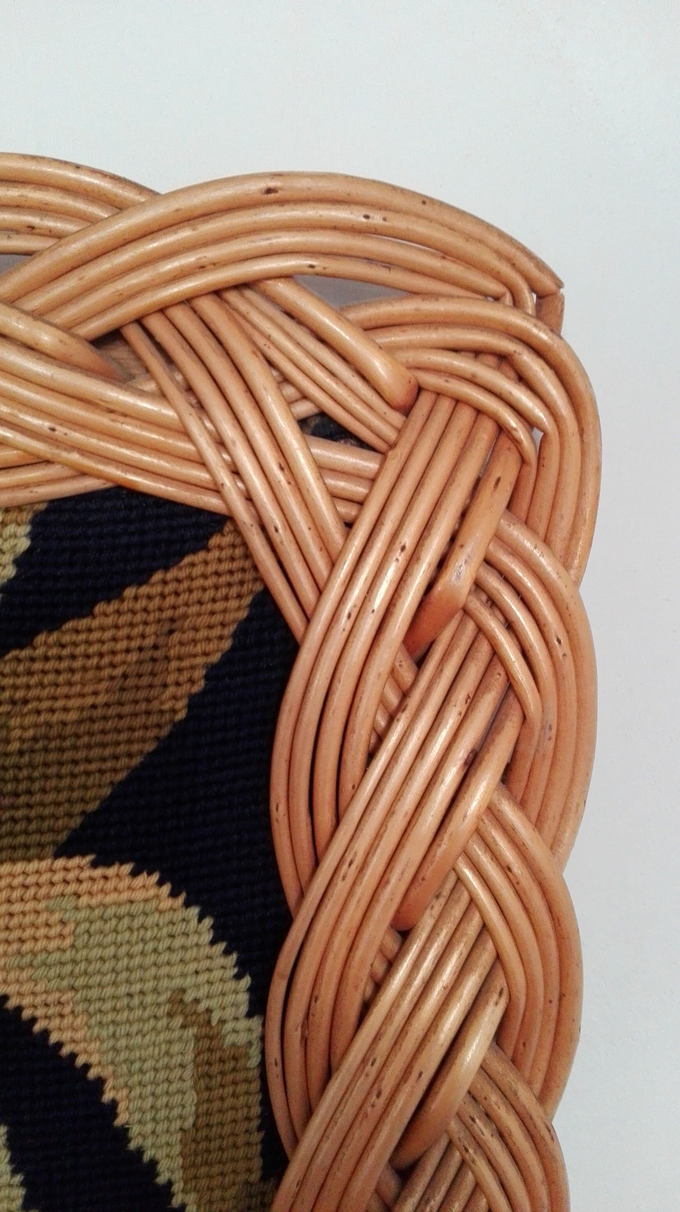 Painting canvas "birds of paradise", vintage 1960