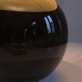 Black opaline ball lamp 1950