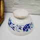 Bol ancien fleurs bleues