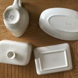 Butter ravier set and vintage longchamp pottery