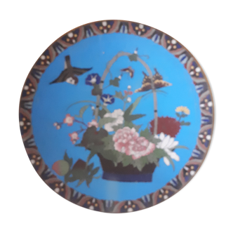 Plate in partitioned enamel