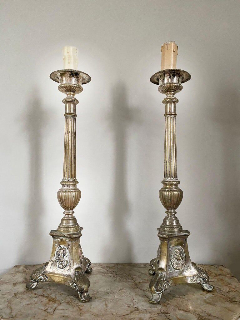 Pair of pic Cierge, Louis XVI