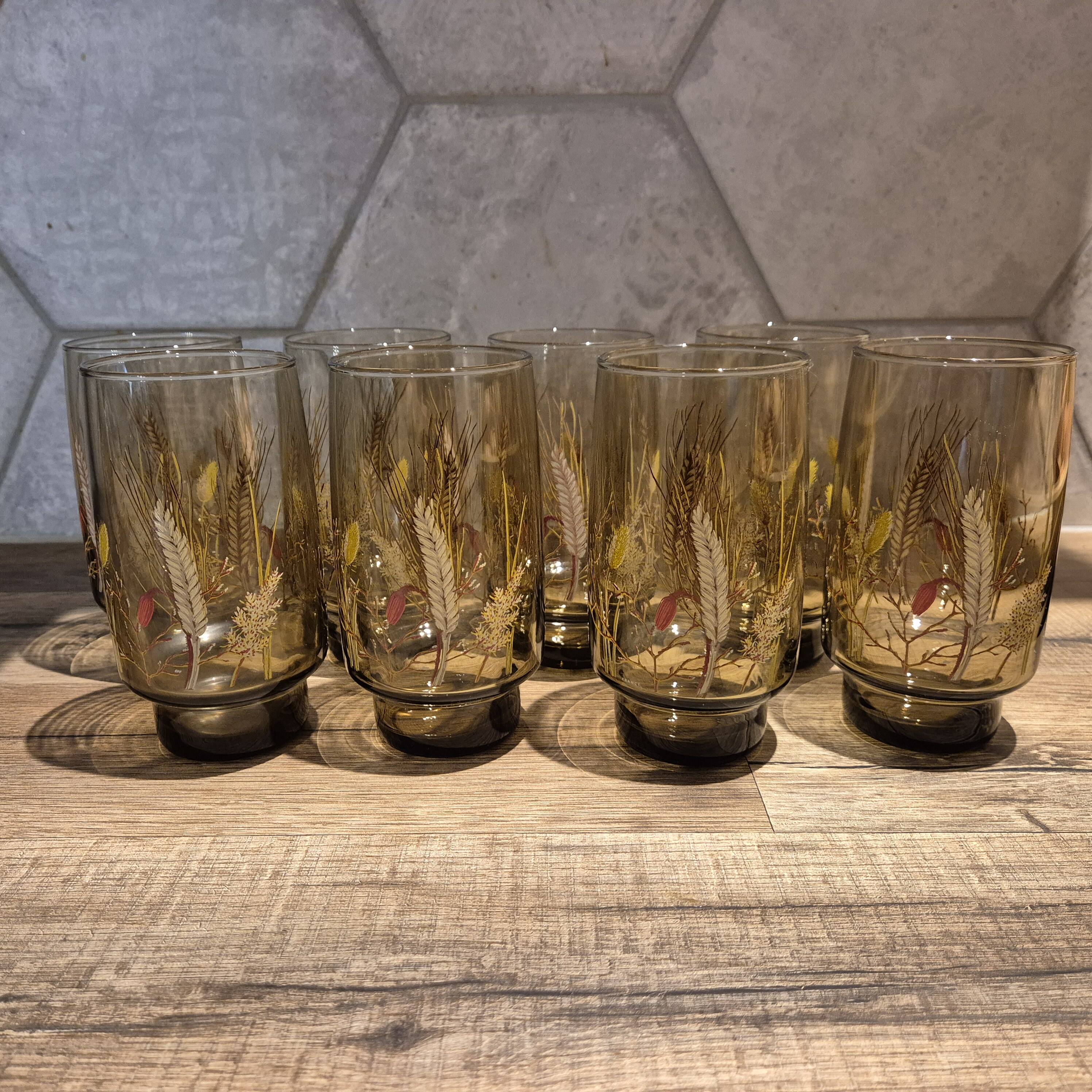 Lot de 8 verres Luminarc Tivoli épi de blé