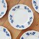 Set of 6 Boch oak leaf dessert plates