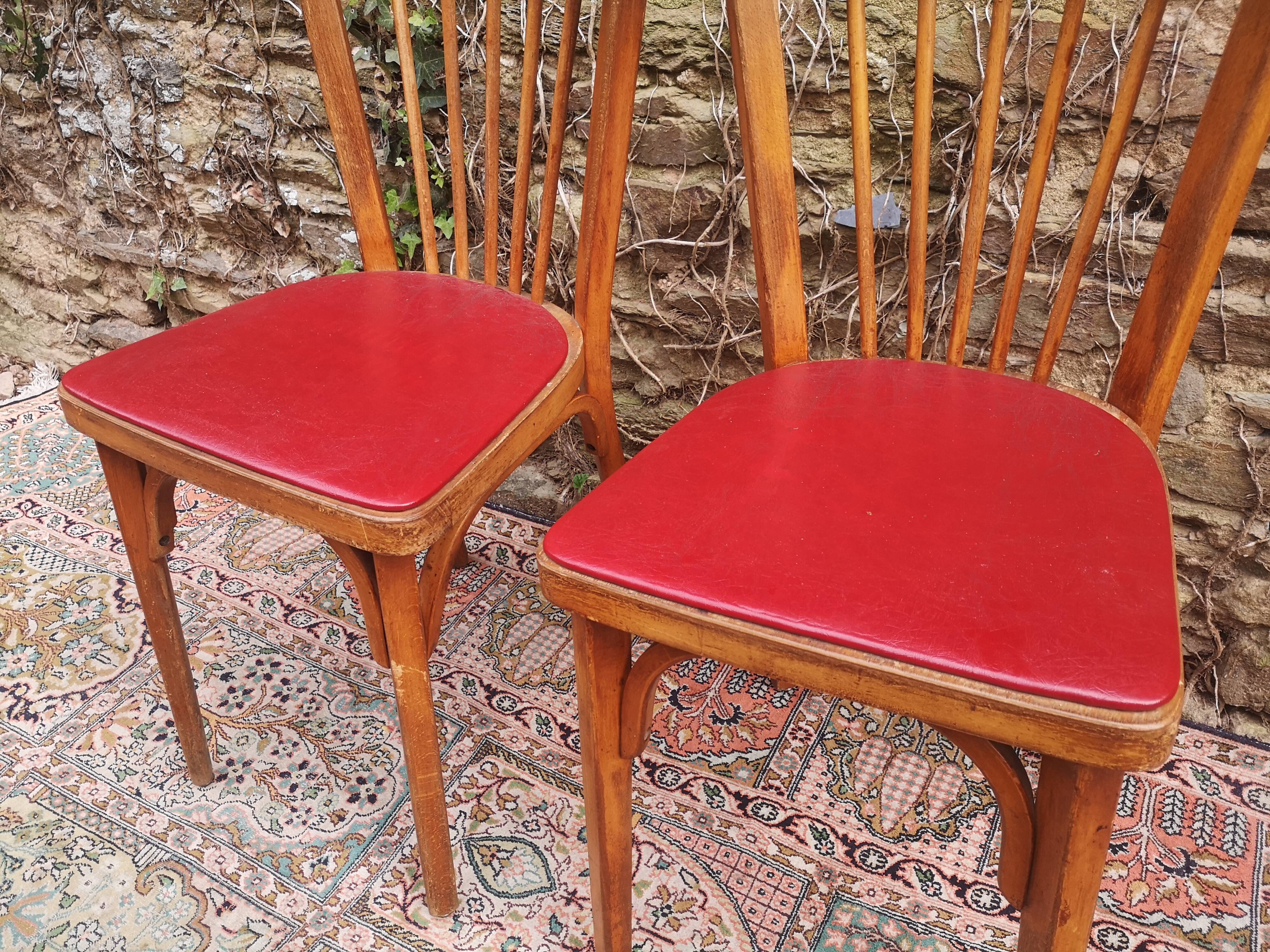 Pair of baumann chairs