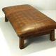 Table de gym / lit de repos vintage en cuir XXL