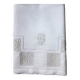 nappe de cérémonie 19 ème monogrammée « GB » 2m25 x 2m55