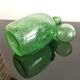 BIOT green blown glass bottle/bottle 24cm