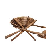 Vintage African Rattan Stools, 190s