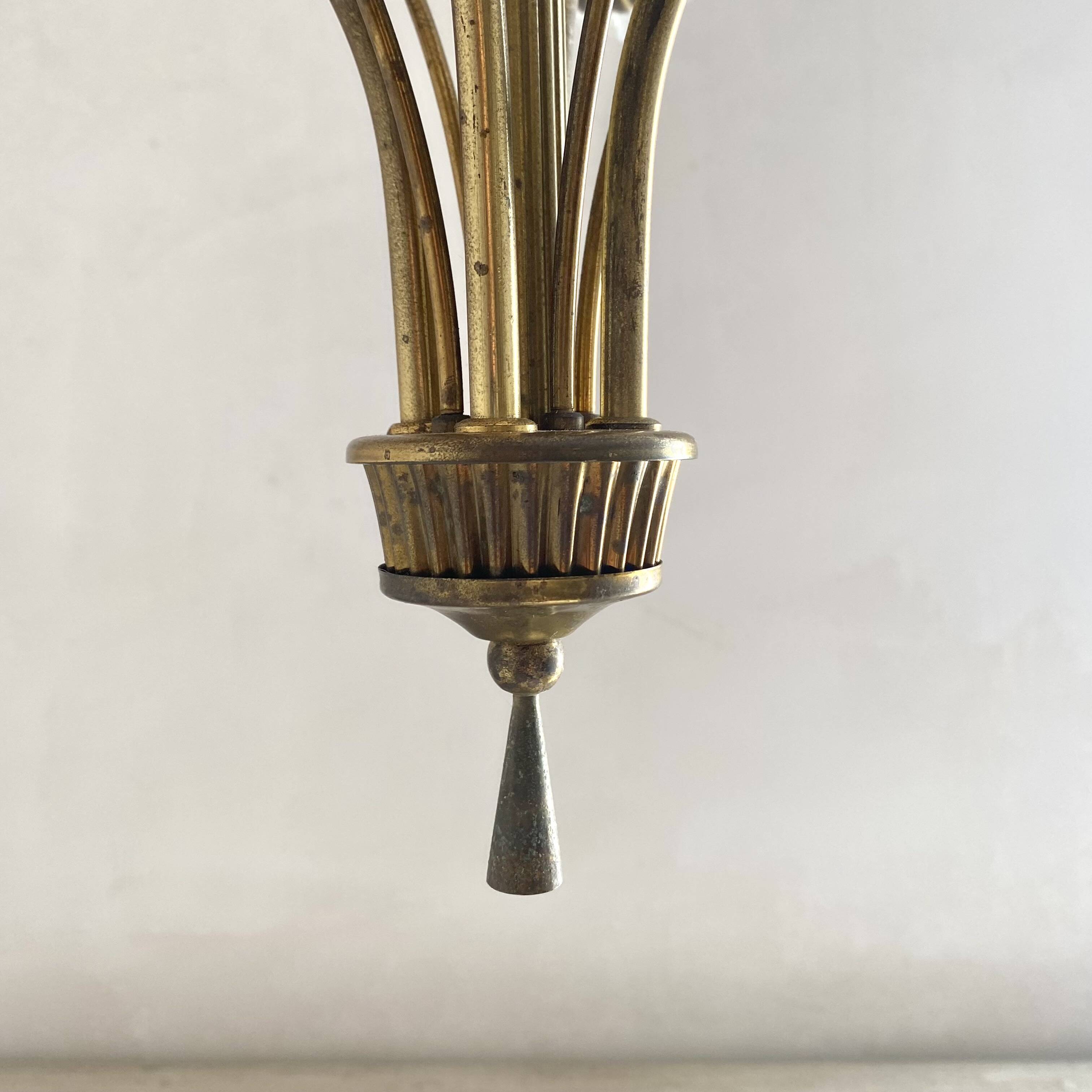 50s-60s tulip chandelier, modernist style