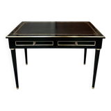 Petit bureau noir style Louis XVI