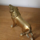 Vintage brass lion