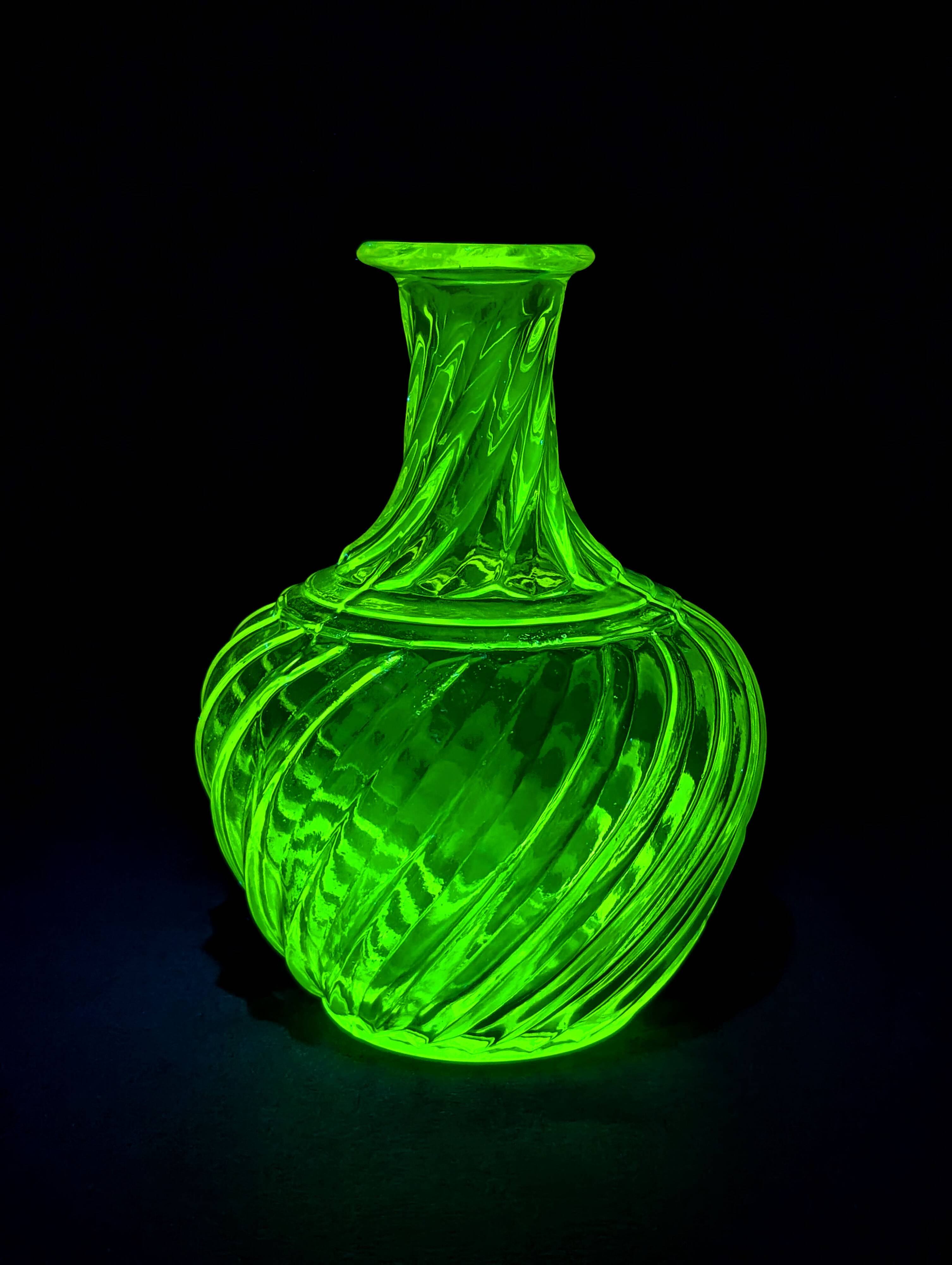 Vintage Swirl Glass Decanter