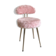 Pelfran rose moumoute chair