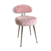 Pelfran rose moumoute chair