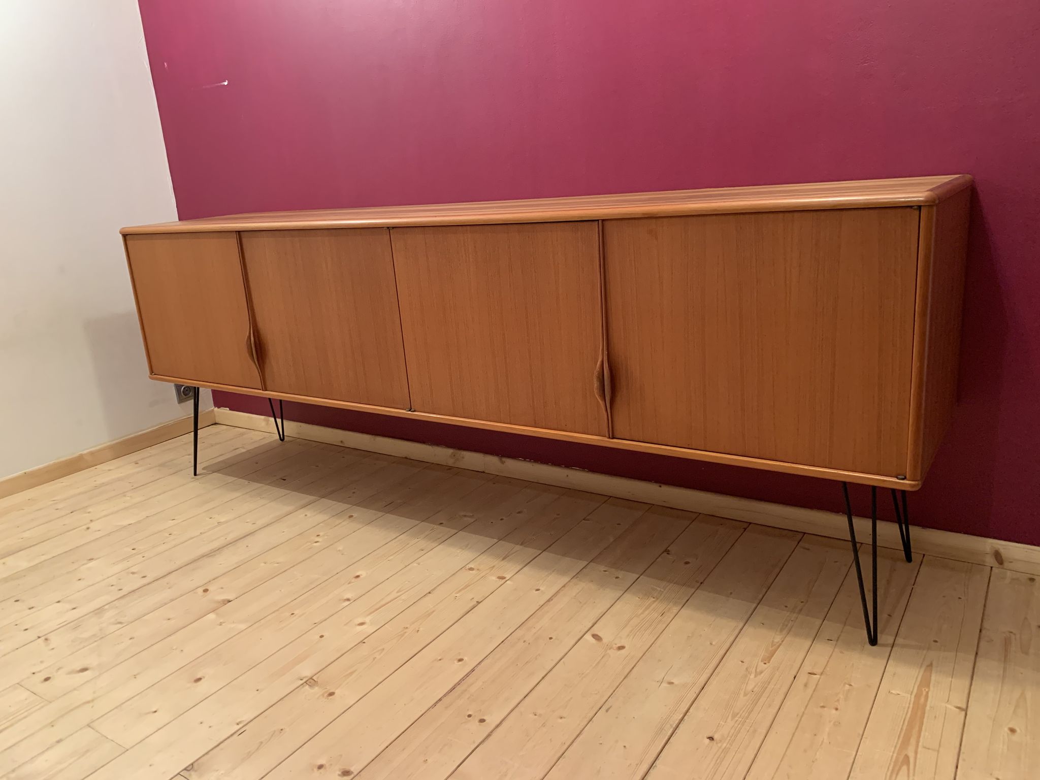 Enfilade scandinave en teck années 60