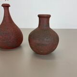 Set of 2 Studio Pottery Sculptural Objects Gerhard Liebenthron, Germany, 1970s