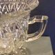 Coupe triomphe en verre taille avec anses années 70