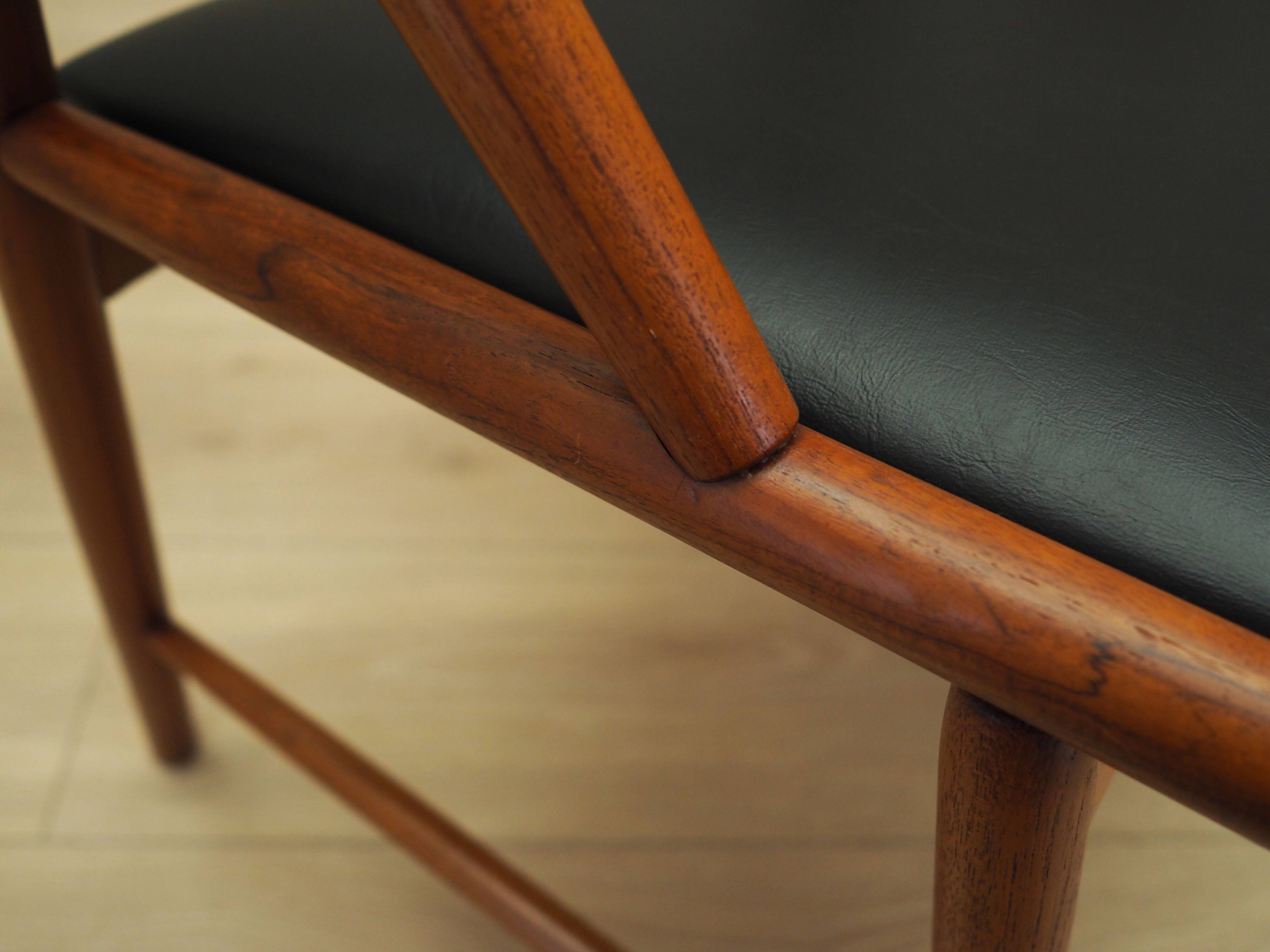 Chaise en teck, design danois, années 1970, production : Danemark