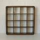 Vintage wooden wall knick knack shelf / shadow box / Gianfranco Frattini