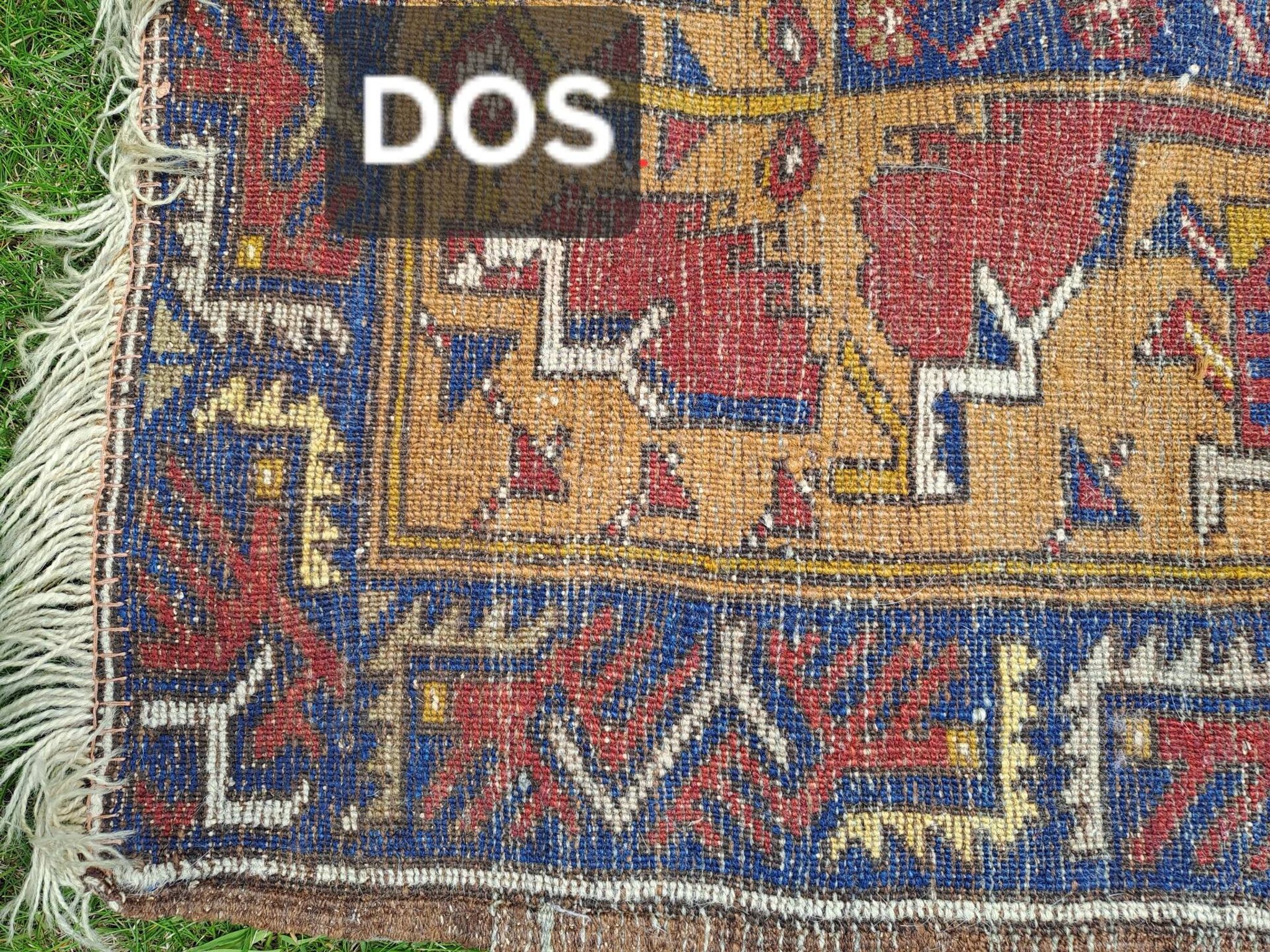 Turkish YAHYALI vintage anatomy rug handmade in wool - 131 x 227