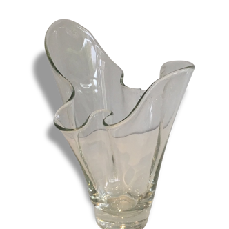 Vase en forme de feuille