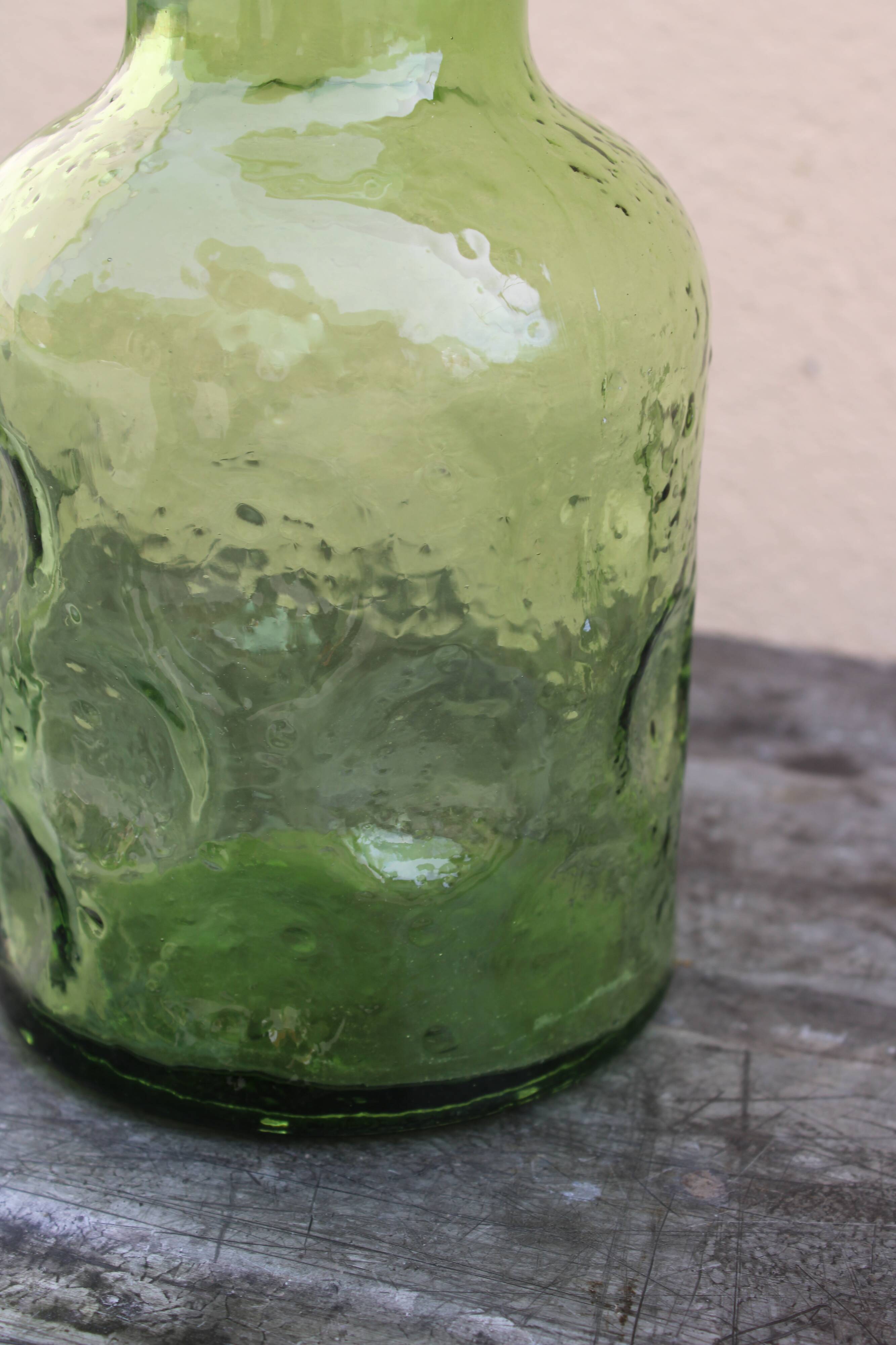 70's green carafe