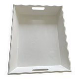 Plateau blanc Shabby
