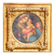 Raphael: "Mother and Child". 19th-century copy, beautiful gilt frame