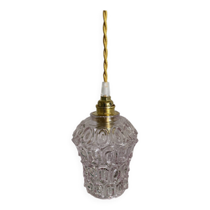 Globe en verre moulé - lilas