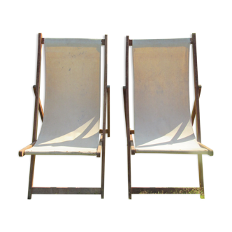 Pair of loungers