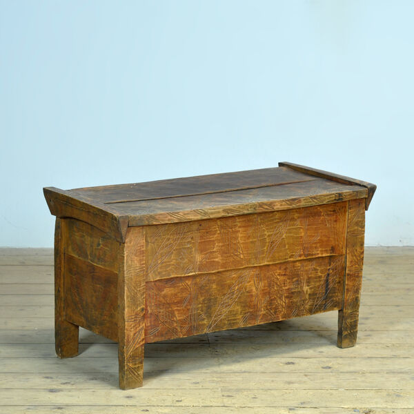 Coffre de berger ancien, années 1850