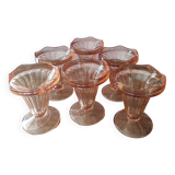 6 Arc pink dessert cups