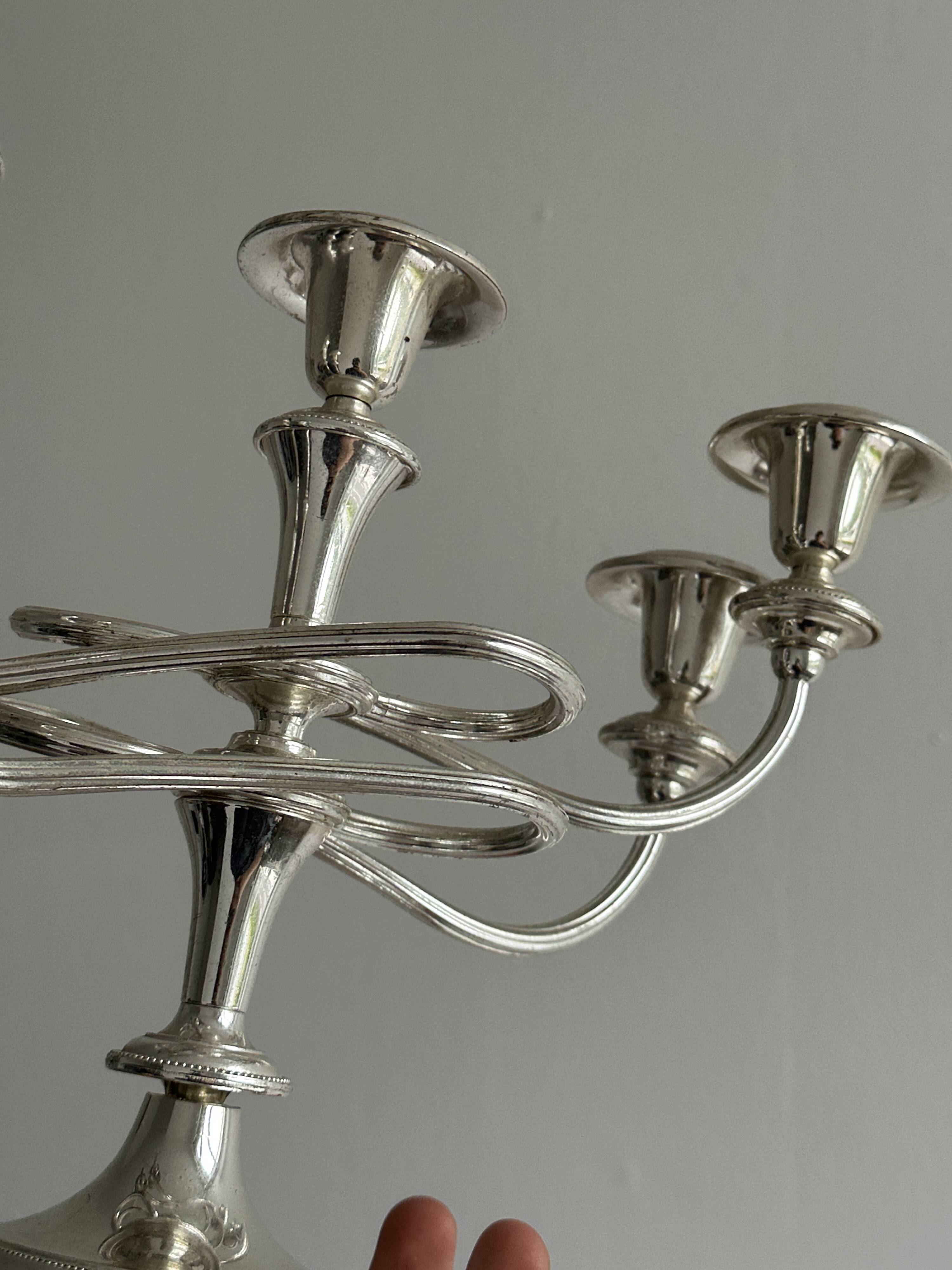 Metal candlestick candle holder