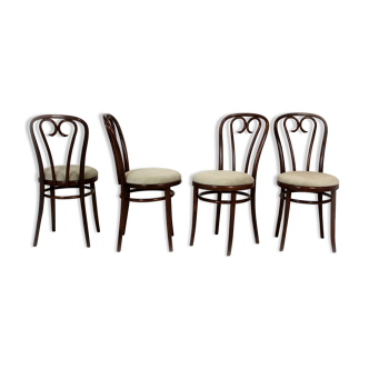 Chaises bentwood restaurées, années 1950, ensemble de 4