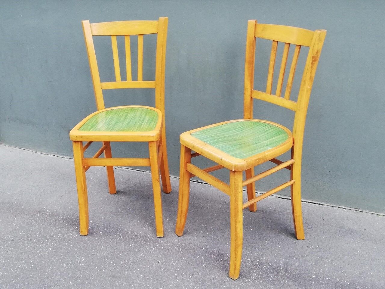 Pair of vintage bistro chairs