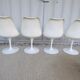 Lot de 4 chaises tulipe Knoll Eero Saarinen