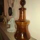 Vase Carafe whisky verre souffle brun