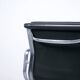 SOFT PAD CHAIR EA 217 EAMES BLACK LEATHER HERMAN MILLER ICF EDITOR 1970s