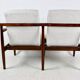 Beautiful vintage double sofa bench from the 70s - ivory boucle