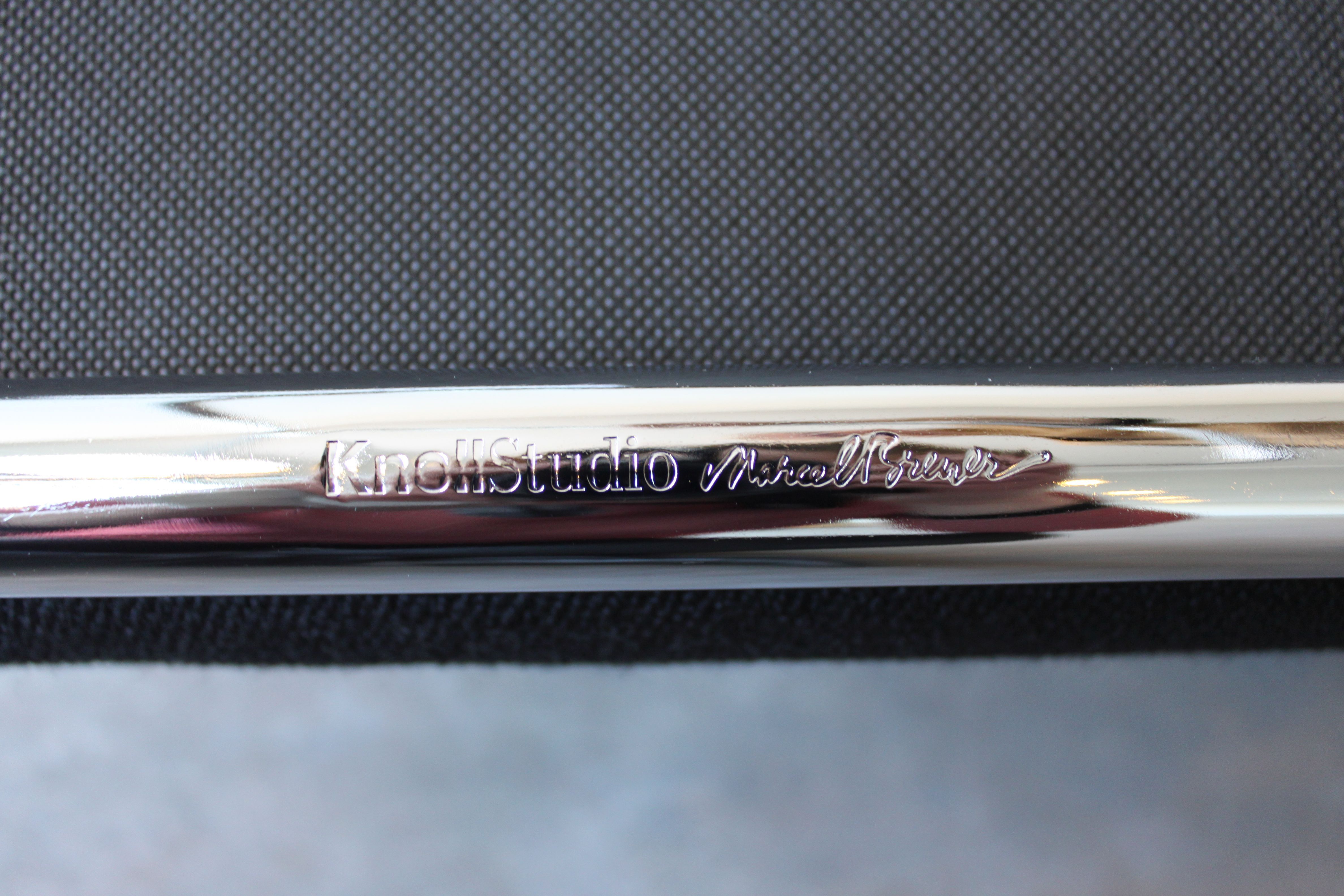 Pair of Knoll Cesca bar stools by Marcel Breuer