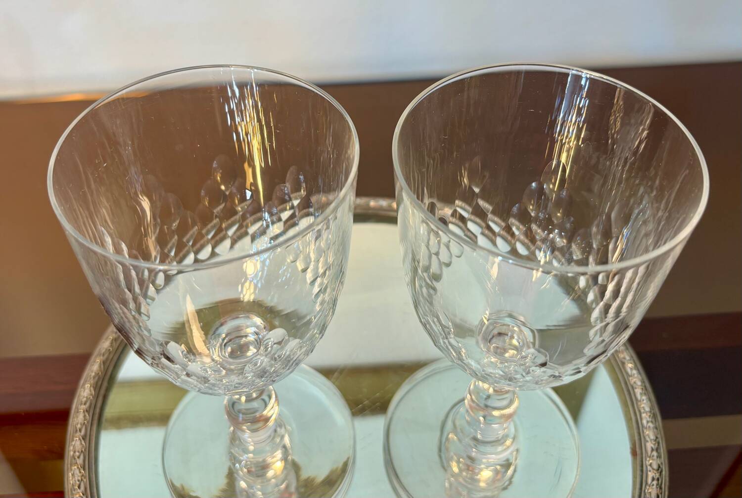 2 verres à eau Baccarat m. Richelieu