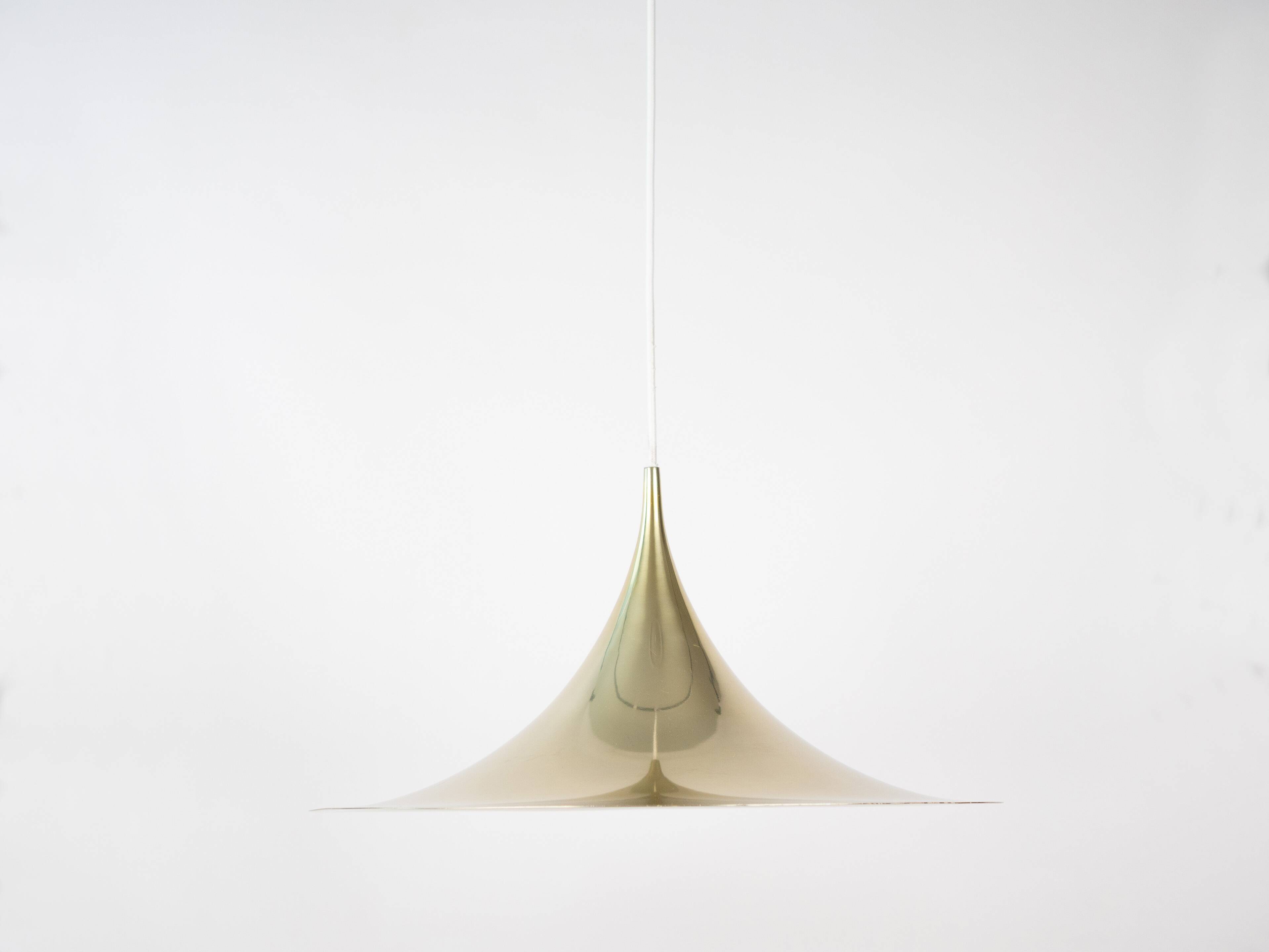 Danish vintage pendant lamp Semi by Bonderup&Thorup, Fog og Morup, 1968