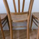 Lot de 4 chaises bistrot style baumann