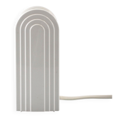 Lumiance 80s vintage white minimal table lamp by Chris Hiemstra