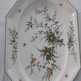 Large octagonal earthenware dish Lallier in Moustiers