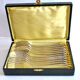 Table cover pearl 6 forks + 6 silver-plated metal spoons German Wellner Silber 21cm
