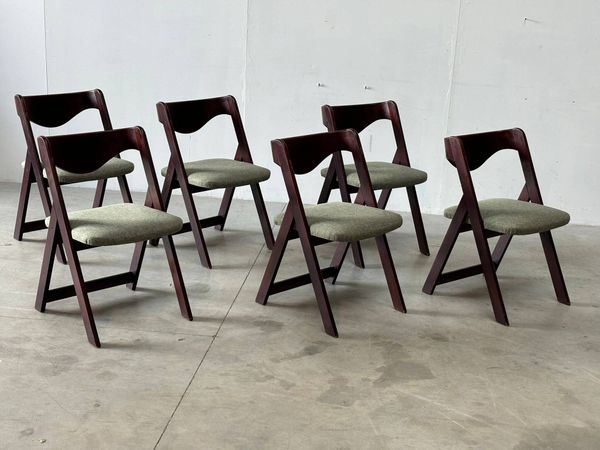 Chaises de salle à manger italiennes du milieu du siècle, années 1960