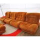 Set de 4 fauteuils vintage et pouf vintage