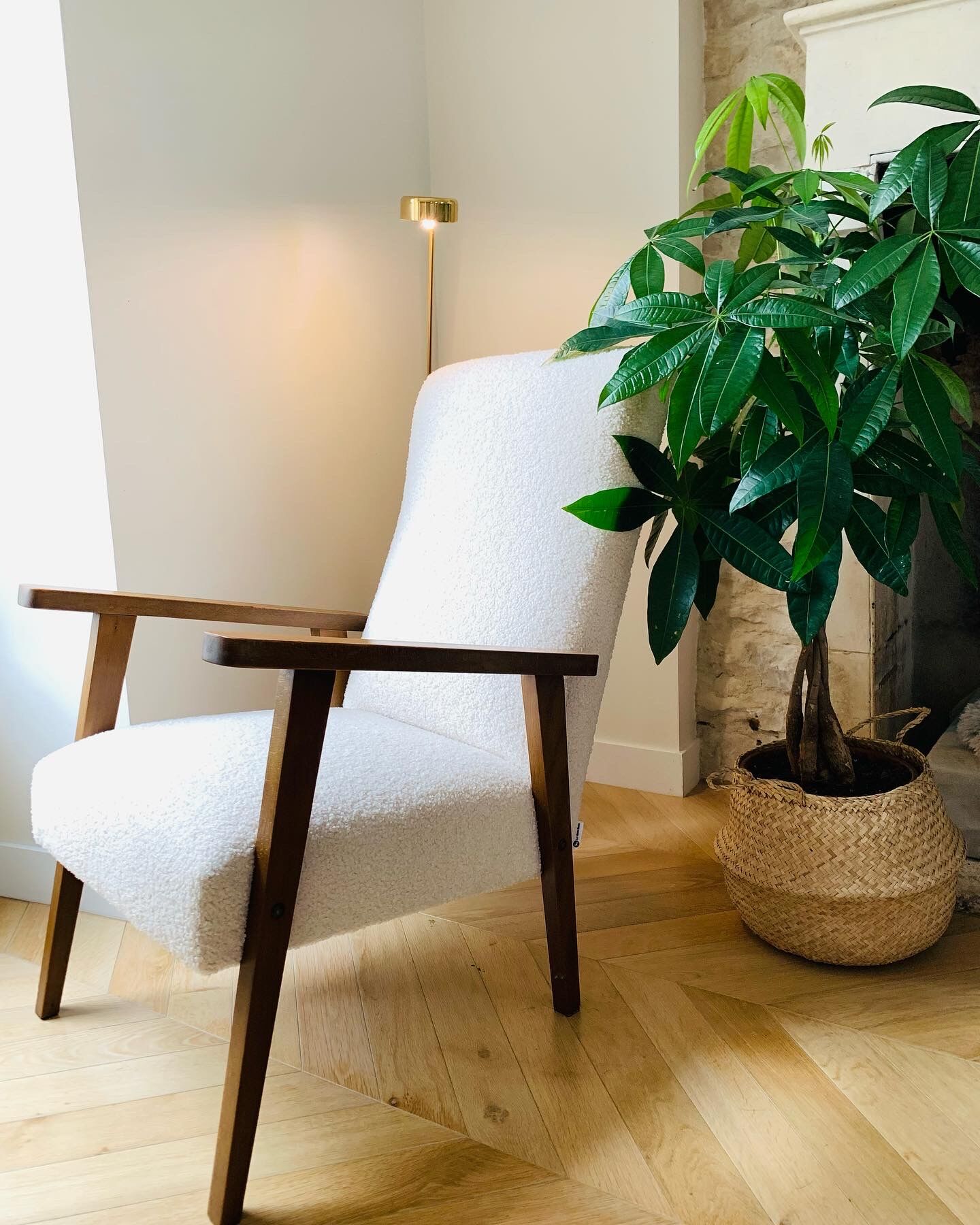 Renovated vintage armchair